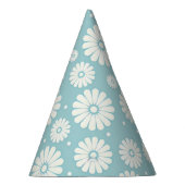 Sky White Daisies Party Pet Feesthoedjes (Rechts)