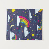Sky with Sun and Rainbows Wandkleed (Voorkant (horizontaal))