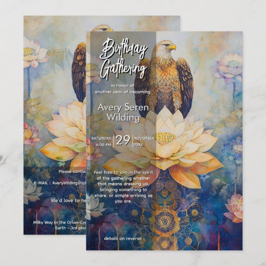 Sky Witness | Eagle Design Kaart (Voorkant / Achterkant)