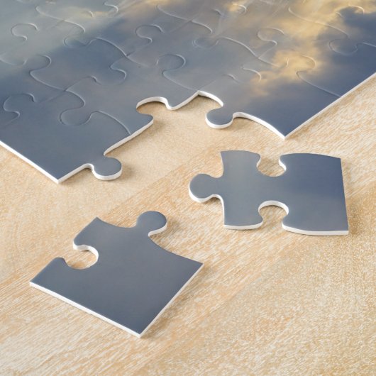 Sky Wolken Engel kijken naar beneden Legpuzzel (Zijkant)