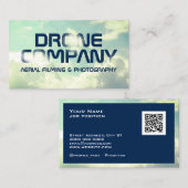 Sky wolken gedurfde tekst geïnspireerd door vliege visitekaartje (Voorkant / Achterkant)