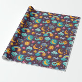 Sky Wrapping Paper Cadeaupapier (Uitgerold)