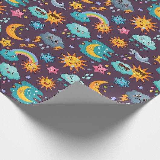 Sky Wrapping Paper Cadeaupapier (Hoek)