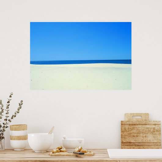 Sky, Zee en zand Poster (Keuken)