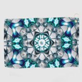 Sky zilver ziet eruit als geborsteld zandblaststaa golfhanddoek (Horizontaal)