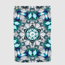 Sky zilver ziet eruit als geborsteld zandblaststaa golfhanddoek