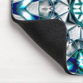 Sky zilver ziet eruit als geborsteld zandblaststaa muismat (Hoek)