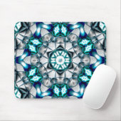 Sky zilver ziet eruit als geborsteld zandblaststaa muismat (Met muis)