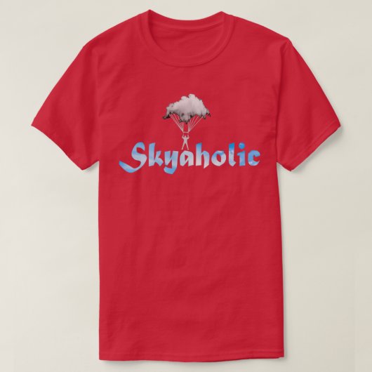 Skyaholic Skydiving T-shirt (Design voorkant)