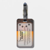 Skybird Service Dog Photo ID Bagagelabel (Achterkant verticaal)