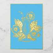 SkyBlue Luxe Gold Cocktail Party Menu (Voorkant)