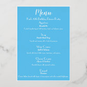 SkyBlue Luxe Gold Cocktail Party Menu (Achterkant)
