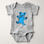 Skyblue teddybeer romper (Voorkant)