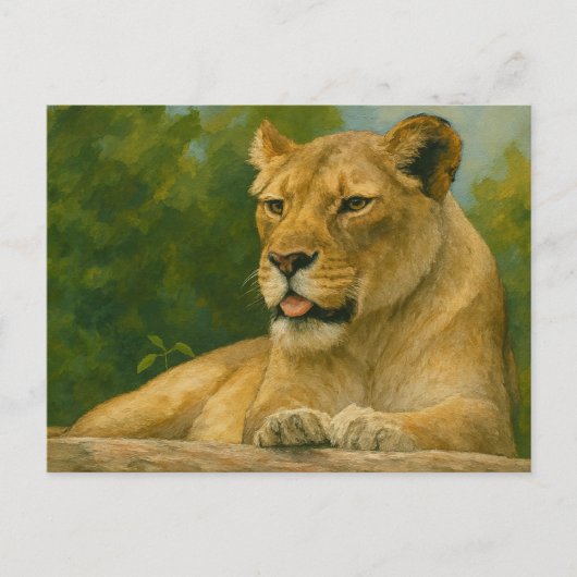 Skybound Grace - Leeuwin op de richel Briefkaart (Voorkant)