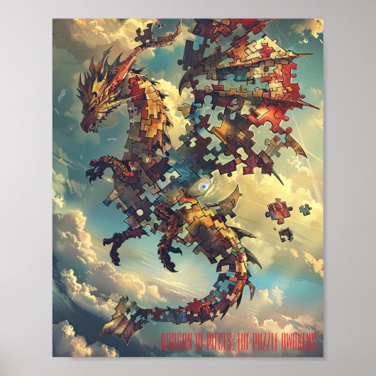 Skybound Puzzle Dragon Poster (Voorkant)