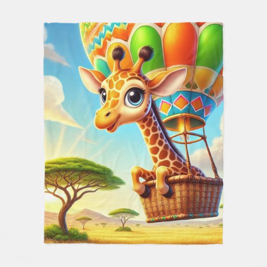 Skybound Safari Fleece Deken (Voorkant)