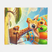 Skybound Safari Fleece Deken (Voorkant (Horizontaal))