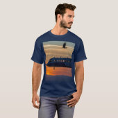 Skybound Shadows - Eagle & Plane Sunset T-shirt (Voorkant volledig)