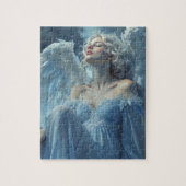 Skybound Silence: Engel van de Middernachtsluier Legpuzzel (Verticaal)