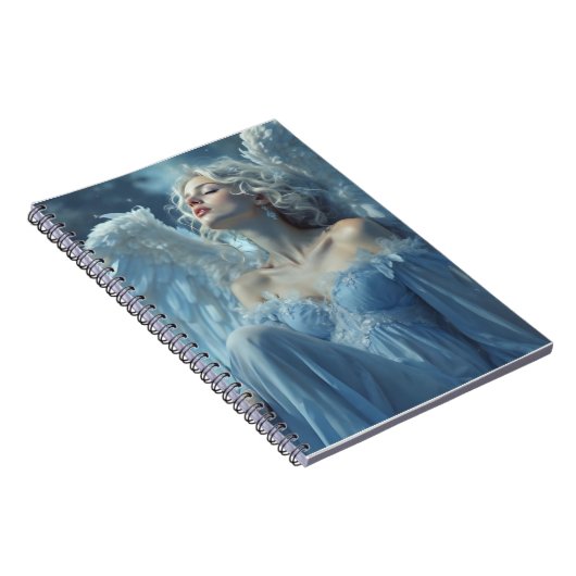 Skybound Silence: Engel van de Middernachtsluier Notitieboek (Rechterzijde)