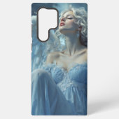 Skybound Silence: Engel van de Middernachtsluier Samsung Galaxy Hoesje (Achterkant)