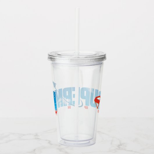 Skybound Superman Silhouette Acryl Drinkbeker (Rechts)