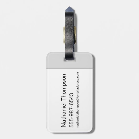 Skybound Superman Silhouette Bagagelabel (Achterkant verticaal)