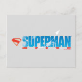 Skybound Superman Silhouette Briefkaart (Voorkant)
