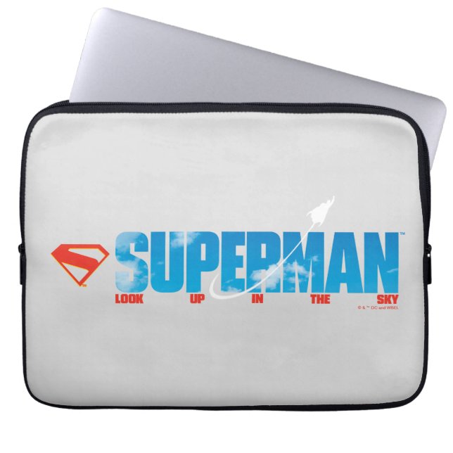 Skybound Superman Silhouette Laptop Sleeve (Voorkant)