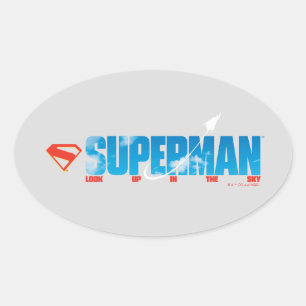 Skybound Superman Silhouette Ovale Sticker