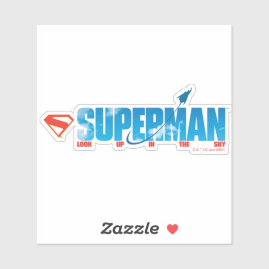 Skybound Superman Silhouette Sticker (Vel)