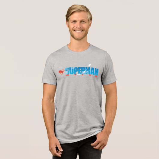 Skybound Superman Silhouette Tri-Blend Shirt (Voorkant volledig)