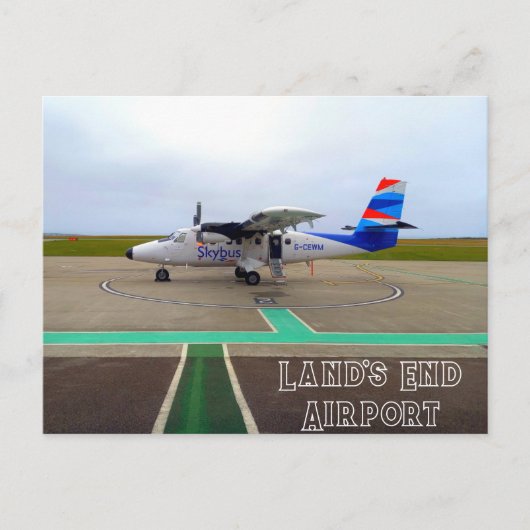 Skybus at Land's End Airport (Cornwall) Briefkaart (Voorkant)