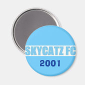 SKYCATZFC TEKST 2001 Magneet (Voorkant / Achterkant)