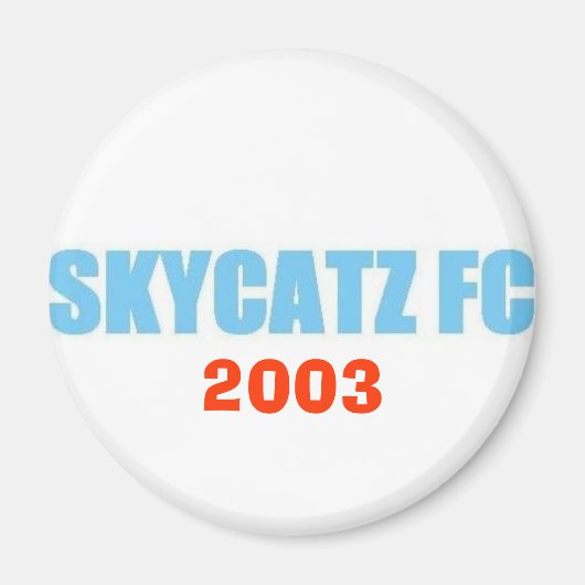 SKYCATZFC TEKST 2003 Magneet (Voorkant)