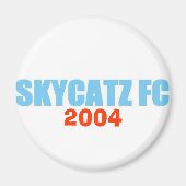 SKYCATZFC TEKST 2004 magneet (Voorkant)