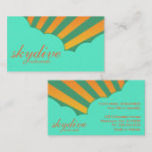 skydieve locatie ( wolken) visitekaartje (Voorkant / Achterkant)