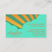 skydieve locatie ( wolken) visitekaartje (Achterkant)