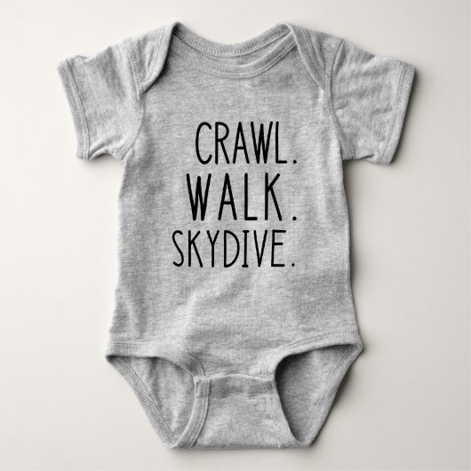 Skydive Baby, Crawl Walk Skydive Romper (Voorkant)