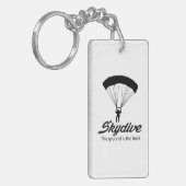 Skydive de grond is de grens sleutelhanger (Voorkant Links)