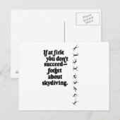 Skydive Fail Briefkaart (Voorkant / Achterkant)