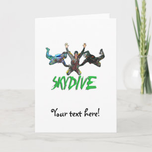Skydive - Groene tekst Kaart
