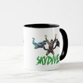 Skydive - Groene tekst Mok (Voorkant rechts)