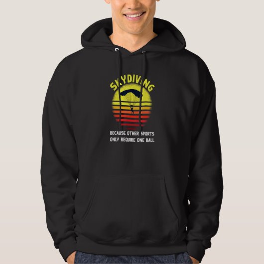 Skydive ontwerp voor skydivers hoodie (Voorkant)