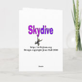 Skydive Paarse Kaart (Achterkant)