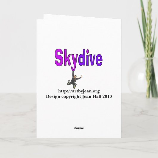 Skydive Paarse Kaart (Achterkant)