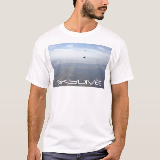 skydive parachute clouds t-shirt