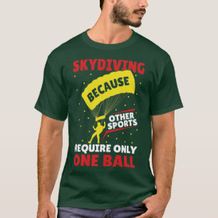 Skydive parachutist parachute skydiver cadeau idee t-shirt
