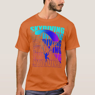 Skydive parachutist parachute skydiver cadeau idee t-shirt