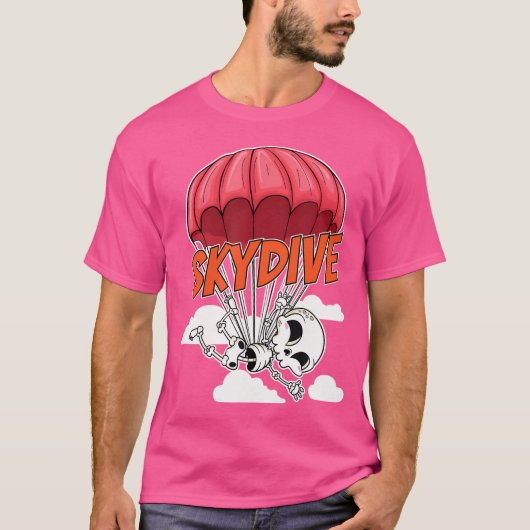 Skydive Parachutist Skydiver Skydiving T-shirt (Voorkant)